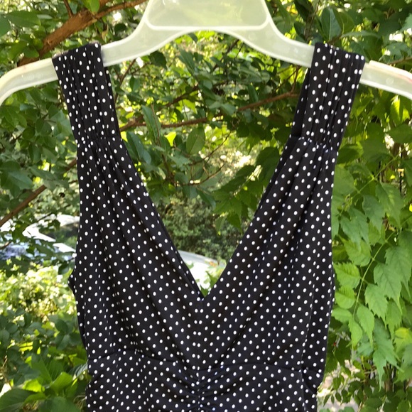 Forever 21 Polka Dot Form Fitted Ruched Dress S Bodycon Body Hugging - Picture 5 of 8